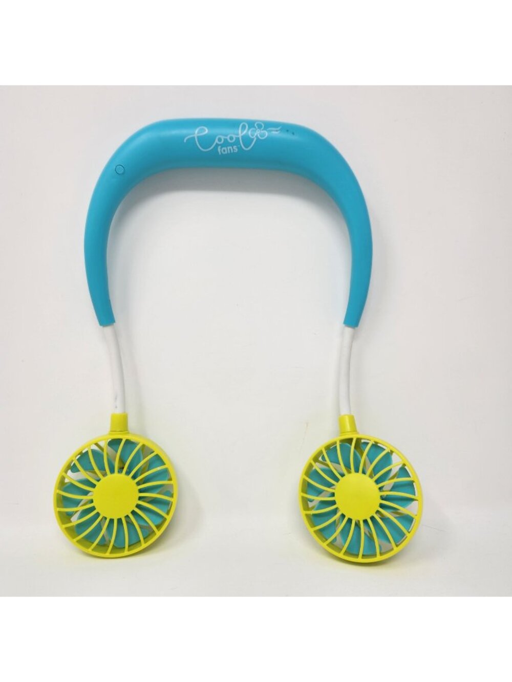 Cool Fans Portable Neck Fan Rechargeable USB Dual Blades For Hands-Free Cooling